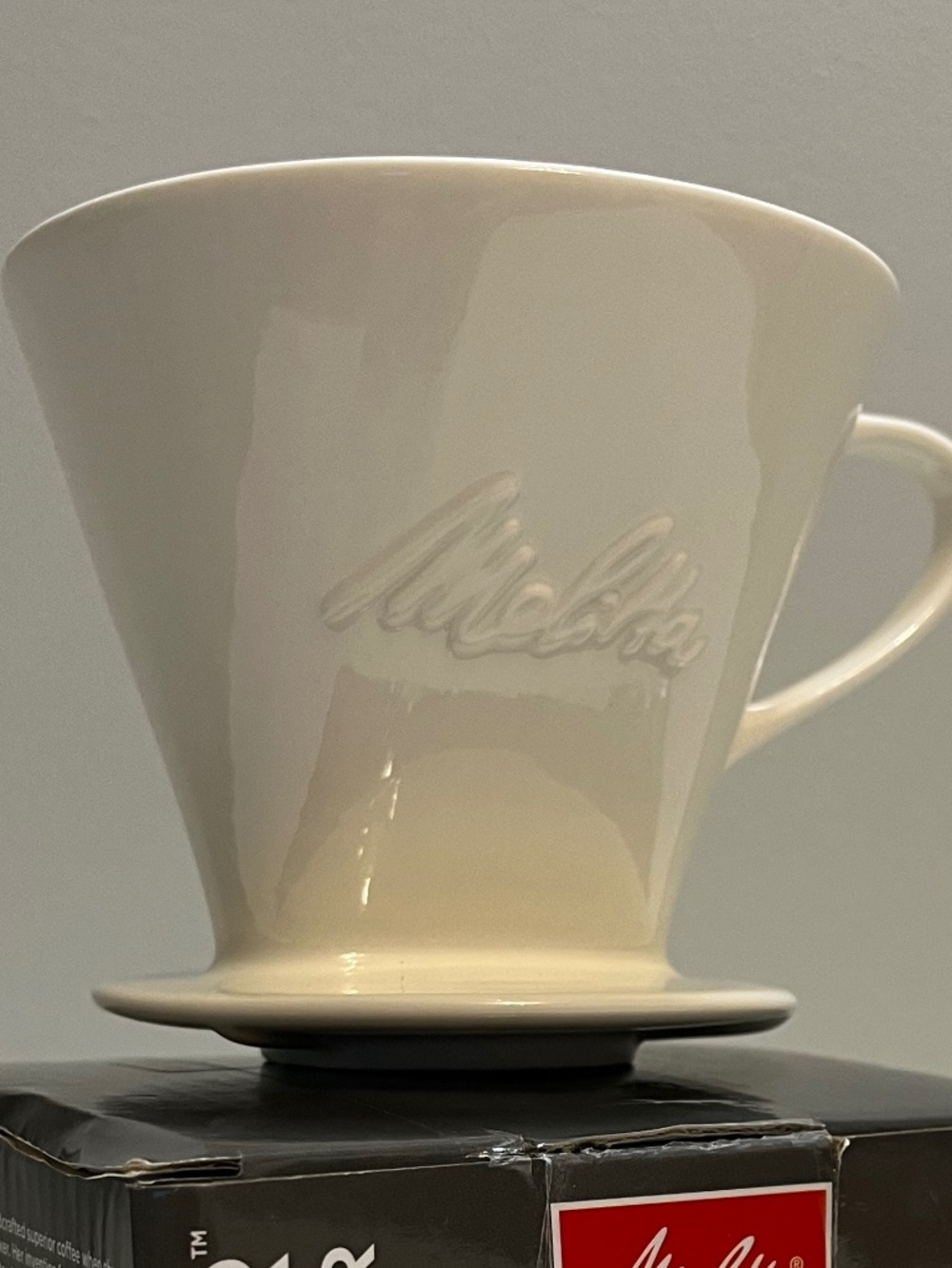 Melitta 1-Cup White Porcelain Pour-Over™ Coffeemaker